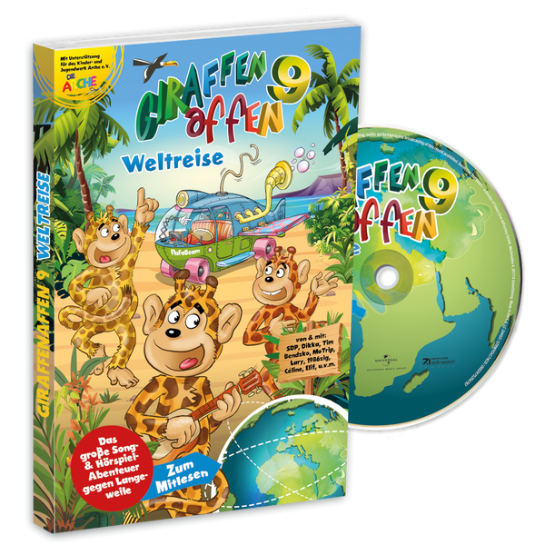 Giraffenaffen - Giraffenaffen 9 - Weltreise (CD Buchedition)