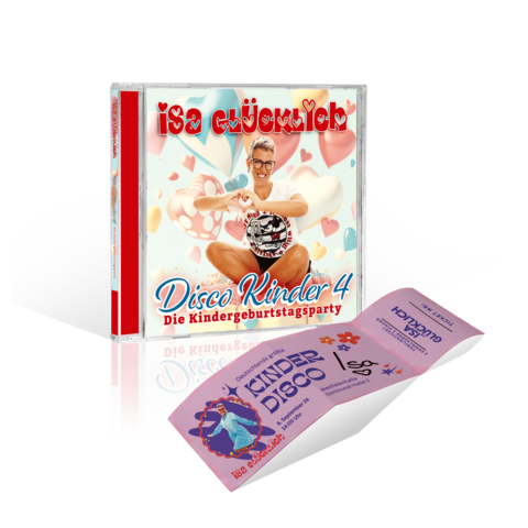 Disco Kinder 4 - Kindergeburtstagsparty by Isa Glücklich - CD-Bundle mit signiertem Familien-Konzertticket - shop now at Karussell store