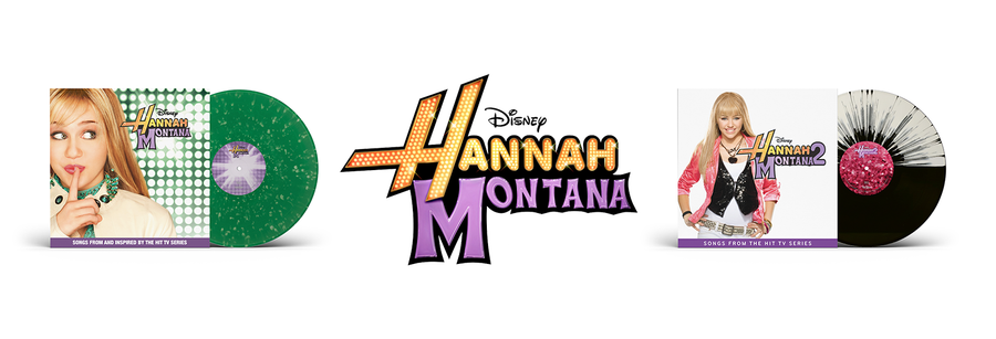 Hannah Montana – Disney – 1LP Green Splatter Vinyl und 1LP Stylized Black And White Vinyl
