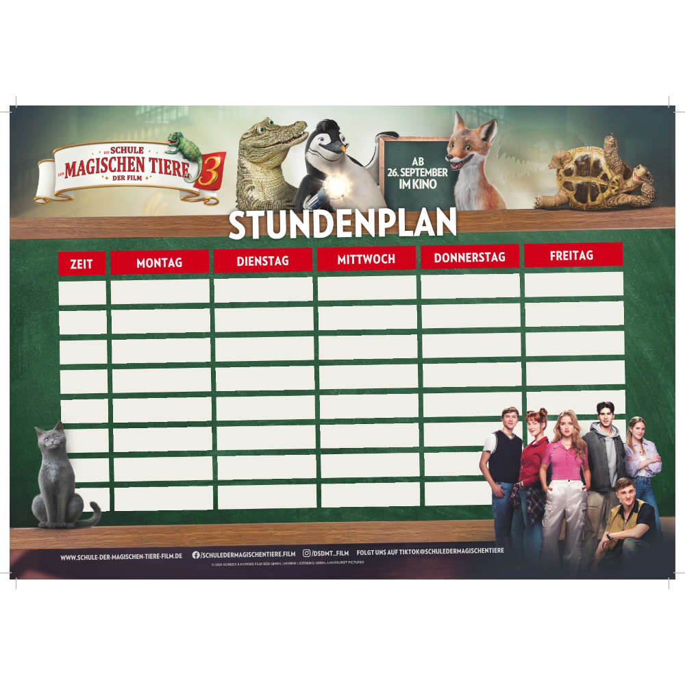 Die Schule der magischen Tiere Die Schule der magischen Tiere 3 - Soundtrack zum Film CD Bundle mit Rabbat Plüschtier & Cap 394980