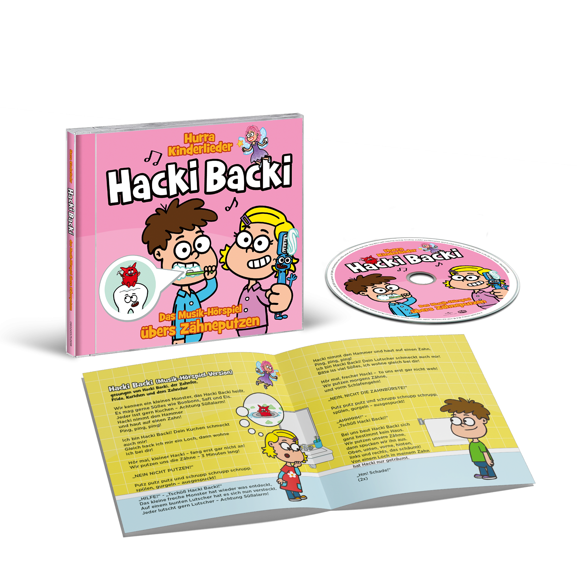 Hurra Kinderlieder Hacki Backi Hörspiel CD + Plüschfigur 423148