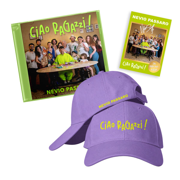 Nevio Passaro - Ciao ragazzi! ( CD + Signed Artcard + Cap)