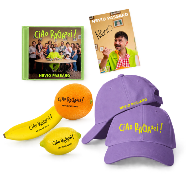 Nevio Passaro - Ciao ragazzi!  (CD + Signed Artcard + Fruit Shaker + Cap)