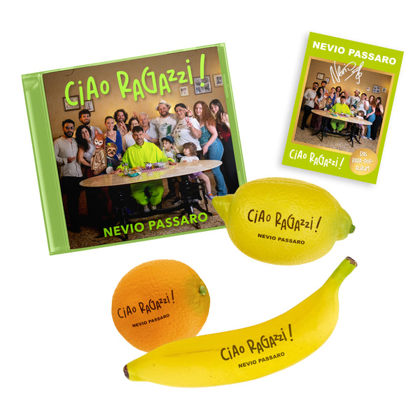 Nevio Passaro - Ciao ragazzi! ( CD + Signed Artcard + Fruit Shaker )