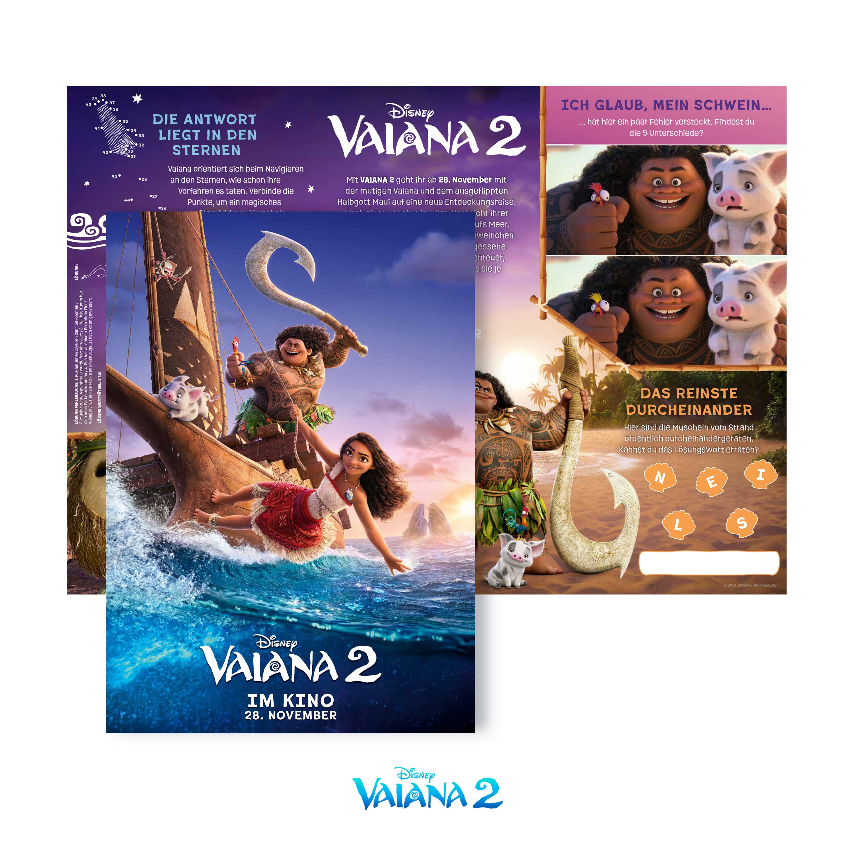 Various Artists Vaiana 2 Hörspiel Fan Bundle mit Soundtrack CD, Pua und Activity Card 399706